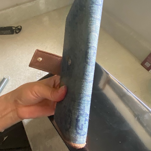 Gucci jean GG logo wallet/clutch added non Gucci chain . Long wallet - Picture 7 of 15